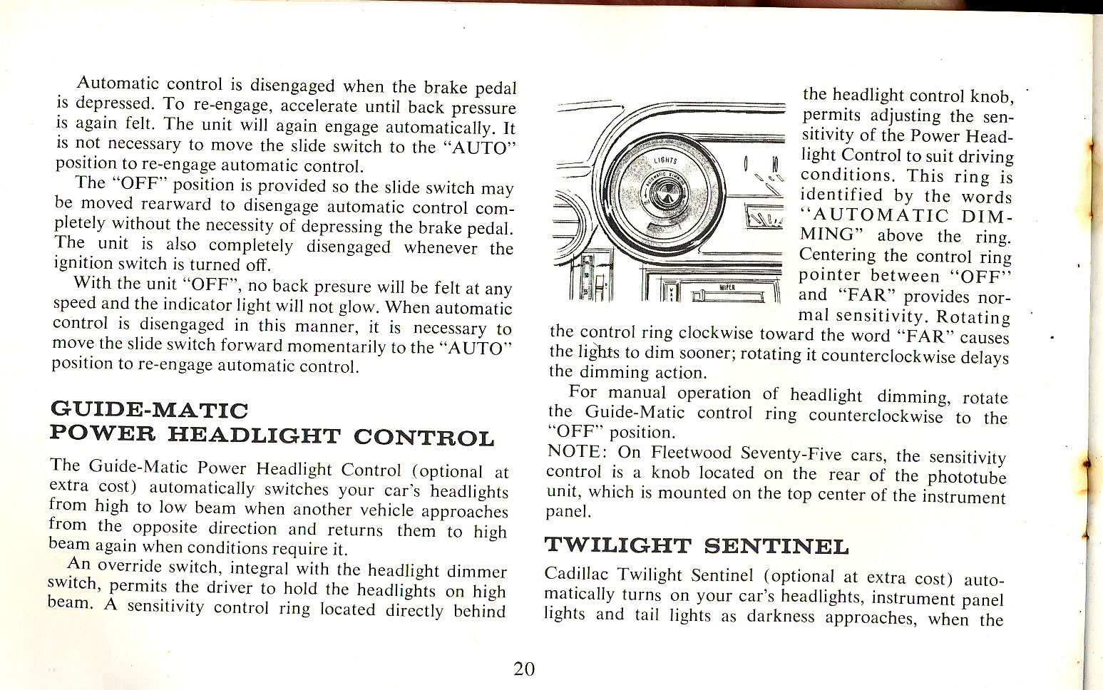 1965 Cadillac Owners Manual Page 18